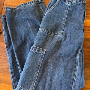 Classic Dark Blue Denim Jeans